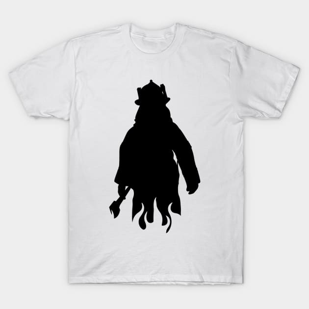 Feuerwehr Silhouette T-Shirt by nektarinchen